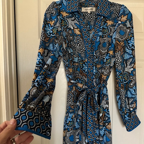 Diane Von Furstenberg - Alea Midi Shirt Dress - Picture 6 of 10